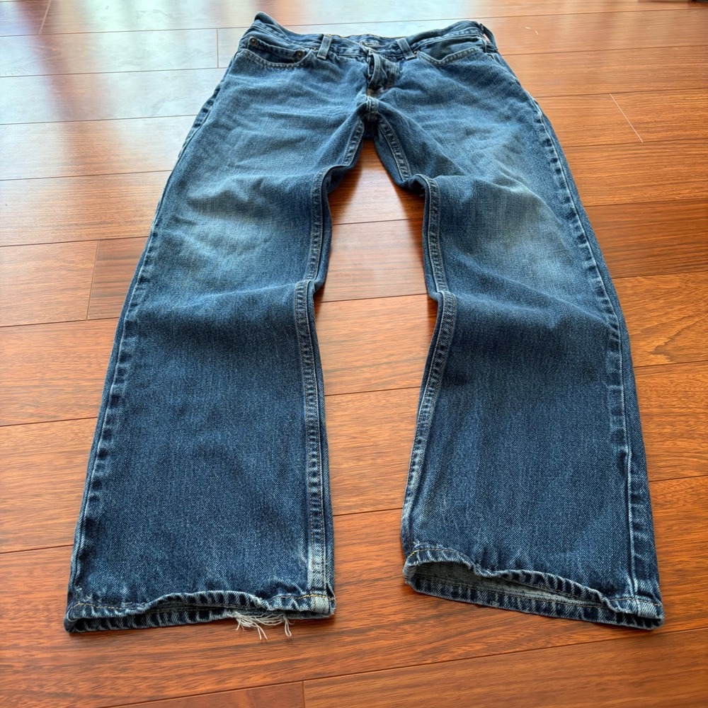 Hollister Vintage Y2K The Hollister Bootcut Blue Denim Button Fly Jeans 29x30